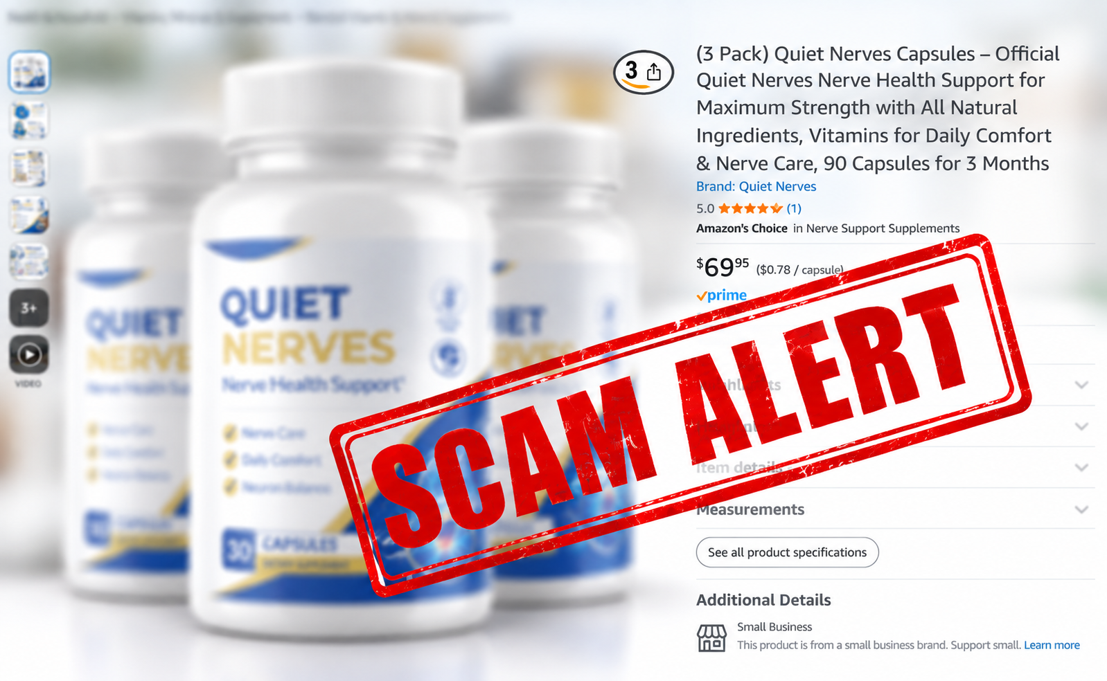 Quiet Nerves scam alert
